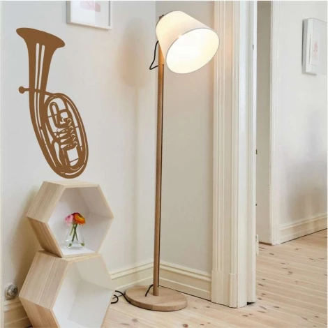 Baritone 2251 painting template - Living room setup with light walls, wooden floor, and modern furniture.