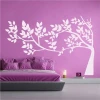 Painting template Whispering Tree 2383 - Bedroom design with pink walls and gray furniture.