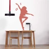 Dancing figure painting template 2257 - Dining room setup with light walls and minimalist furniture.