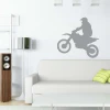 Dirt bike painting template 2314 - Styled in a bright room with minimalist furniture.