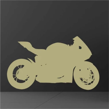 Sport motorcycle painting template 2310 - Graphic design with clear lines and details in motorcycle shape.