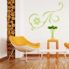 Decorative painting template 2216 - Living room setup with light walls, wooden floor, modern style.