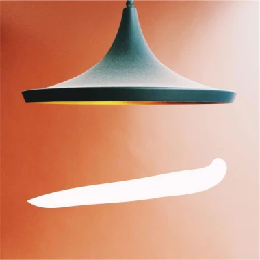 Japanese painting template symbol one 2150 - Kitchen decor. Walls in an orange shade.
