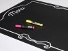 Chalkboard menu sign 013 - Black rectangle with white frames and "Menu" text. Includes two markers.