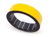 Magnetic tape 15mmx1m - Graphic design. Round yellow tape with a black backing.