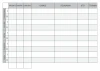 Lean 103 dry-erase Kamishibai board - Simple grid divided by days of the week and columns.