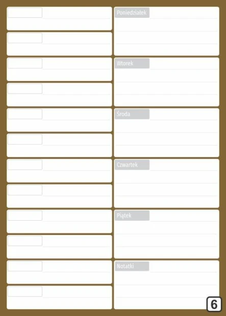 Magnetic dry-erase meeting planner board with weekly calendar 265 - Simple grid design with labels.