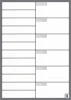 Magnetic dry-erase meeting planner board with weekly calendar 265 - Simple grid design with designated spaces.
