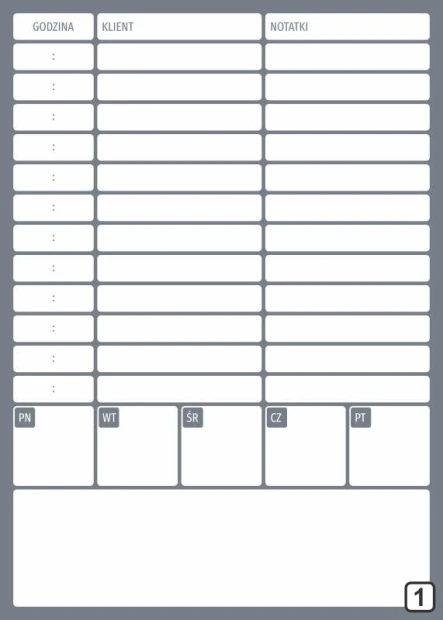 Magnetic meeting planner whiteboard 266 - Graphic design. Features a rectangular board.
