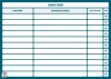 Lean dry-erase task board 107 - Graphic design. Simple table with headers and blank fields.