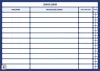 Lean dry-erase task board 107 - Simple table with columns for employee, task, and date.