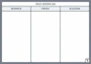 Magnetic dry-erase information board 268 - Graphic design. Simple structure with three columns for information.