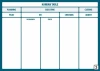 Lean Kanban dry-erase magnetic board 106 - Graphic design. Simple structure with rectangular fields.