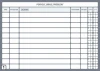 Lean 108 dry-erase planning board - Graphic design with a simple grid, headers, and blank fields for notes.