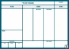 Kanban board dry-erase 105 - Graphic design. Simple structure with rectangles and headers.