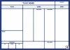 Kanban board dry-erase 105 - Graphic design. Simple structure with rectangular fields and headers.