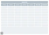 Magnetic whiteboard for 5 Whys Lean analysis 110 - Graphic template with a simple grid, headers, and blank fields.