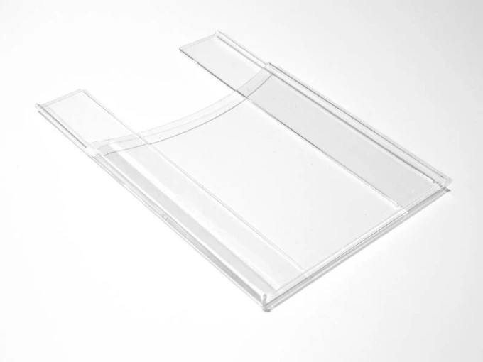 A4 hanging pocket with 4cm depth, vertical/horizontal - graphic design. Clear rectangular pocket.
