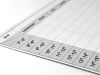 Magnetic whiteboard 040 weekly planner - Simple grid with hours and days of the week.