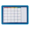 Double-sided whiteboard with custom print in A3, A4, A5 frame - Graphic design. Simple grid with days.