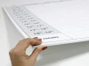 Weekly planner whiteboard 040, perfect for modern offices, helps with time organization.