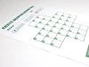 Lean safety cross dry-erase board 079 - Graphic design featuring a grid with empty fields.