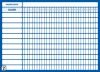Gantt chart with daily breakdown, dry-erase board Lean 113 - Graphic design. Simple grid with rectangles.