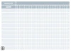 Gantt chart with daily breakdown for the month, dry-erase board Lean 113 - graphic design. Simple grid with rectangles.