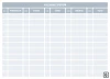 Lean 114 dry-erase meeting calendar board - Simple grid with days of the week and hours.
