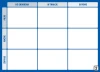 Lean Kanban dry-erase board 116 - Graphic design. Simple grid with categories and colorful headers.