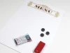 Magnetic whiteboard 031 menu - Graphic design with "MENU" in gold on a white background and a set included.
