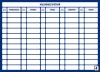 Magnetic dry-erase meeting calendar Lean 114 - Simple grid with days of the week and hours.