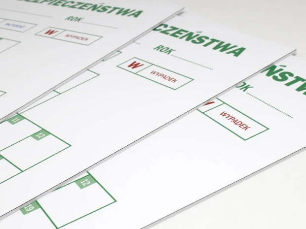 Magnetic dry-erase lean safety cross board 079 - Graphic design. White background with green text.