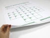 Magnetic dry-erase lean safety cross board 079 - Graphic design with a rectangle grid.
