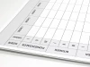 Magnetic dry-erase kamishibai board lean 083 - Graphic design. Rectangular board with grid and lines.