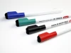 Dry-erase marker set with eraser Toma TO-268 - Graphic design. Four markers in blue, green, and black colors.