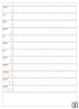 Magnetic dry-erase calendar board 280 - Graphic design. Simple grid with months and days.