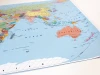 Magnetic dry-erase board with custom design - World map featuring continents and oceans.