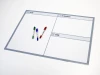 Lean 117 dry-erase board - Graphic design. Rectangular board with three sections: TO DO, IN PROGRESS, and DONE.