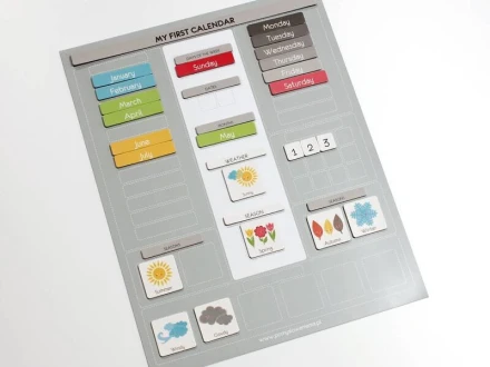 Children'S Calendar English Magnes