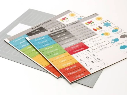 Children'S Calendar Polish-English Magnes