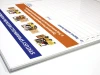 Magnetic whiteboard in an aluminum frame with custom print - Graphic design. The image shows