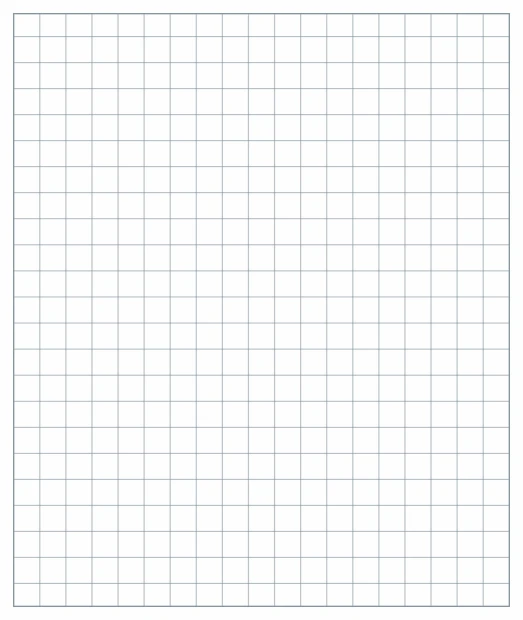 Magnetic whiteboard overlay with a 4cm grid pattern. White surface featuring evenly spaced lines.