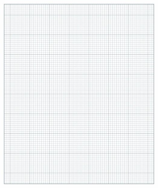 Magnetic dry-erase overlay with a fine 1cm grid pattern in shades of color.