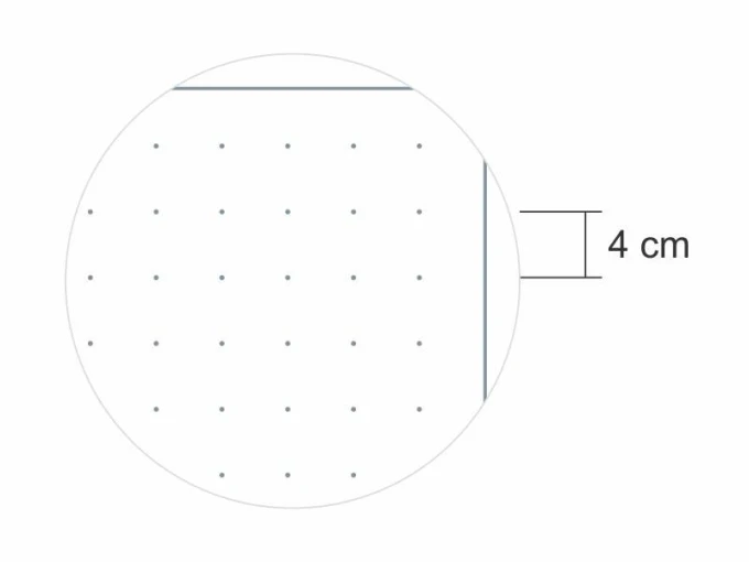 Magnetic dry-erase overlay dots 01 - Graphic design. Round pattern with evenly spaced dots.