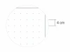 Magnetic dry-erase overlay dots 01 - Graphic design. Round pattern with evenly spaced dots.