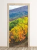 Autumn trees door mural FP 5763 - Styled in a hallway with light-colored walls and wooden flooring.