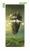 Fairy tale castle door mural FP 6087 - Graphic design featuring a castle in the clouds, surrounded by green fields and blue sky.