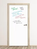 Dry-erase board for doors in various colors - Entryway arrangement with light walls and wooden finishes.