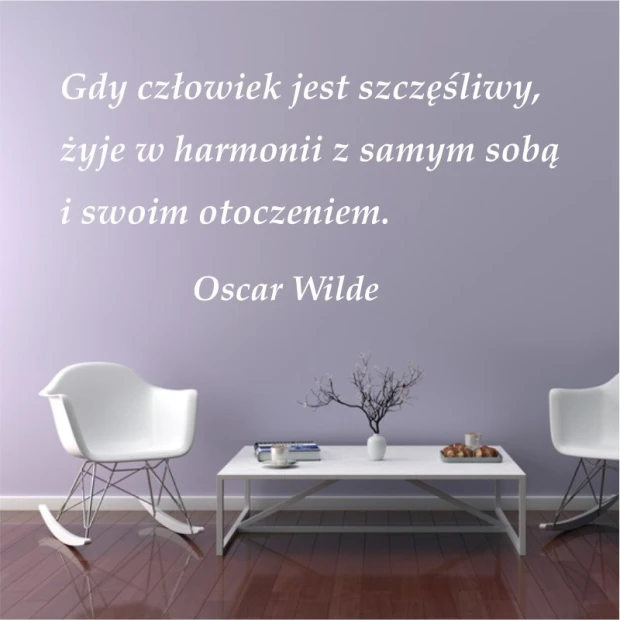 Painting template quote: When a person is happy 1957 - Living room arrangement. Walls in purple shade.